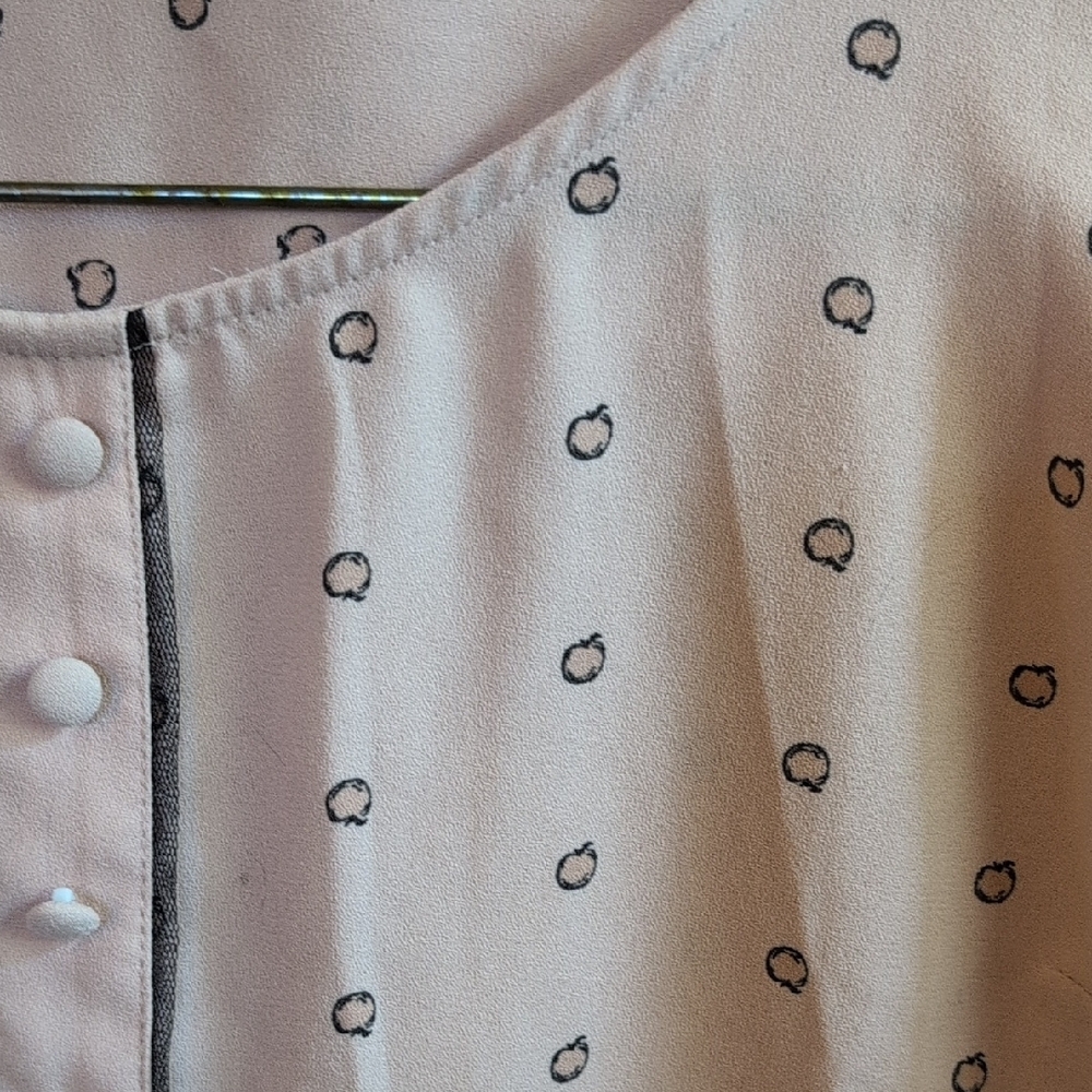 LC Lauren Conrad Blush Pink Patterned Blouse - Picture 2 of 3